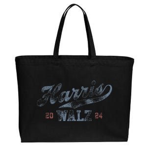 Harris Waltz 2024 Baseball Script Women Harris Waltz 2024 Gift Cotton Canvas Jumbo Tote