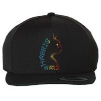 Harris Waltz 2024 Kamala Walz Cat Lettering Positive Funny Wool Snapback Cap