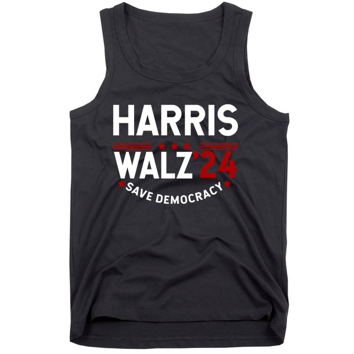 Harris Walz 2024 Save Democracy Tank Top