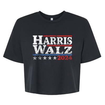 Harris Waltz 2024 Election Kamala Harris Tim Waltz 2024 Bella+Canvas Jersey Crop Tee