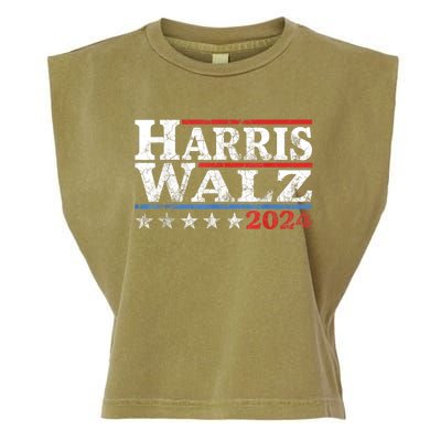 Harris Waltz 2024 Election Kamala Harris Tim Waltz 2024 Garment-Dyed Women's Muscle Tee