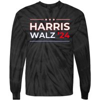 Harris Walz 2024 American Presidential Election Tie-Dye Long Sleeve Shirt