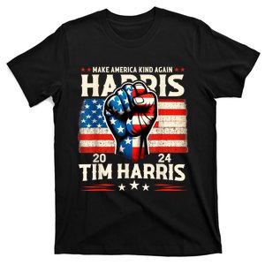 Harris Walz 2024 Make America Kind Again Harris Waltz Quote T-Shirt