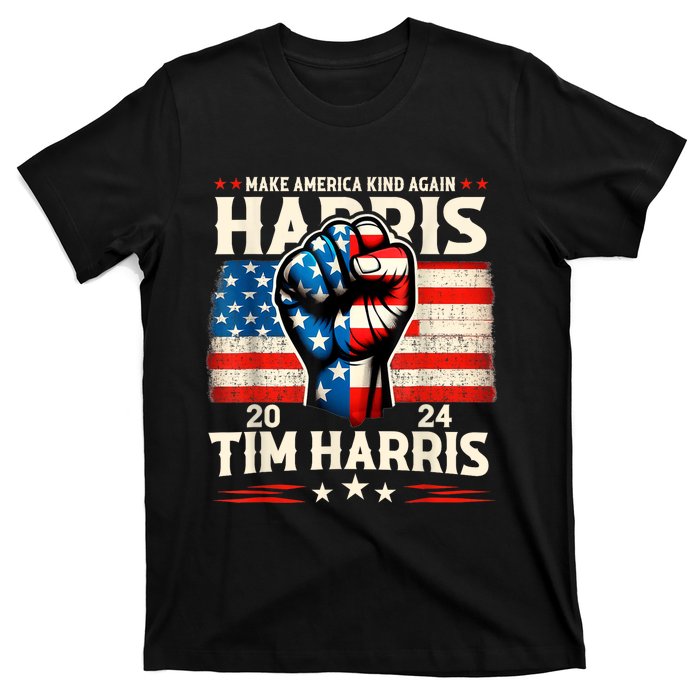 Harris Walz 2024 Make America Kind Again Harris Waltz Quote T-Shirt