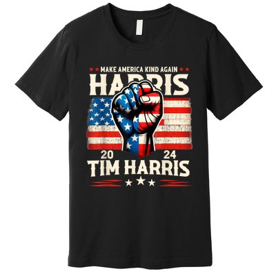 Harris Walz 2024 Make America Kind Again Harris Waltz Quote Premium T-Shirt