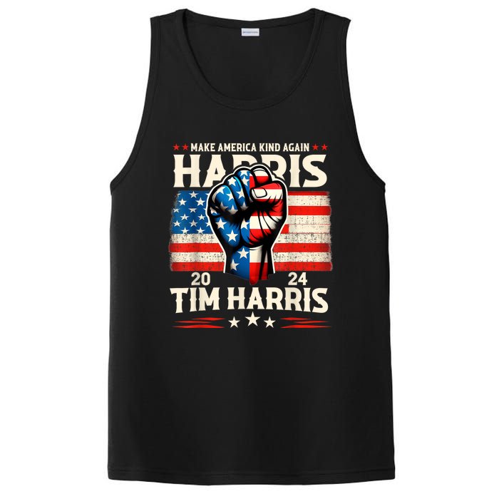 Harris Walz 2024 Make America Kind Again Harris Waltz Quote PosiCharge Competitor Tank