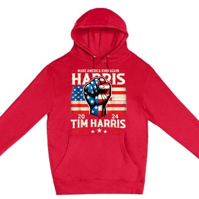 Harris Walz 2024 Make America Kind Again Harris Waltz Quote Premium Pullover Hoodie