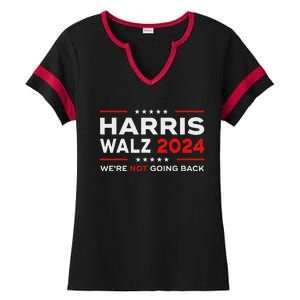 Harris Waltz 2024 Harris Tim Waltz 24 We Are Not Going Back Ladies Halftime Notch Neck Tee