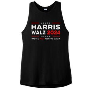 Harris Waltz 2024 Harris Tim Waltz 24 We Are Not Going Back Ladies PosiCharge Tri-Blend Wicking Tank