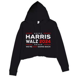 Harris Waltz 2024 Harris Tim Waltz 24 We Are Not Going Back Crop Fleece Hoodie