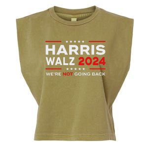 Harris Waltz 2024 Harris Tim Waltz 24 We Are Not Going Back Garment-Dyed Women's Muscle Tee