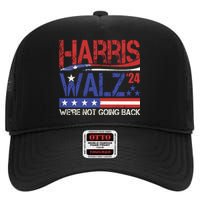 Harris Waltz 2024 Election Were Not Going Back Vintage High Crown Mesh Back Trucker Hat