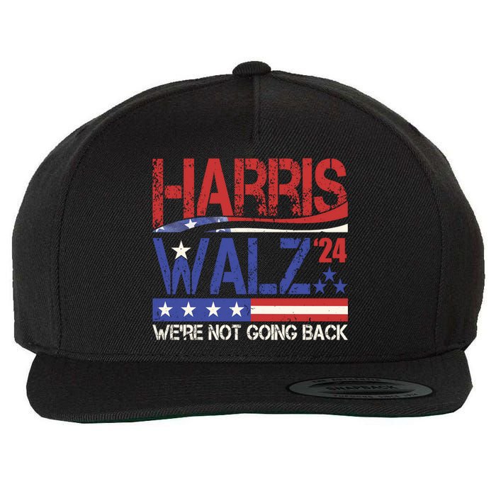 Harris Waltz 2024 Election Were Not Going Back Vintage Wool Snapback Cap