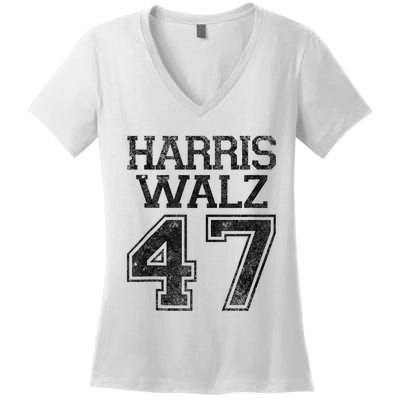 Harris Walz 2024 Campaign For President Vintage Harris Waltz Women's V-Neck T-Shirt