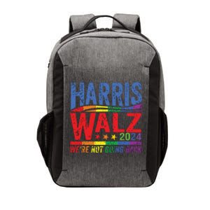 Harris Walz 2024 Were Not Going Back Lgbt Vote Vector Backpack