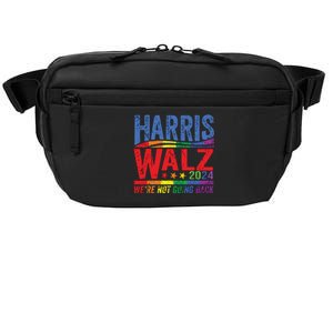 Harris Walz 2024 Were Not Going Back Lgbt Vote Crossbody Pack