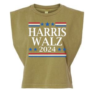 Harris Walz 2024 Usa Election Political Garment-Dyed Women's Muscle Tee