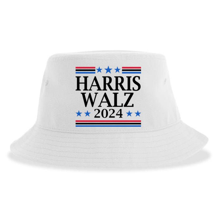 Harris Walz 2024 Usa Election Political Sustainable Bucket Hat