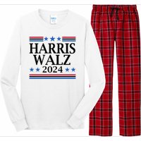 Harris Walz 2024 Usa Election Political Long Sleeve Pajama Set