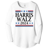 Harris Walz 2024 Usa Election Political Women's Perfect Tri Tunic Long Sleeve Shirt