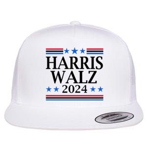 Harris Walz 2024 Usa Election Political Flat Bill Trucker Hat