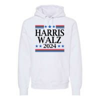 Harris Walz 2024 Usa Election Political Premium Hoodie