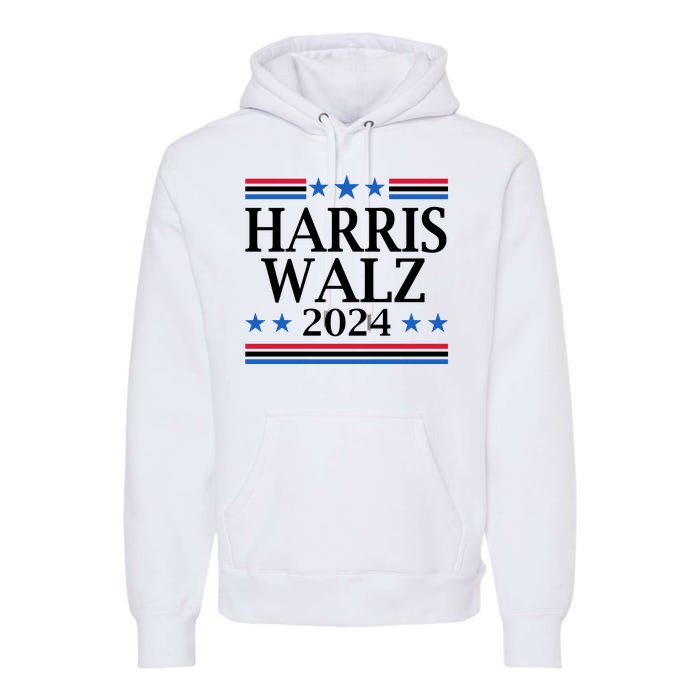 Harris Walz 2024 Usa Election Political Premium Hoodie