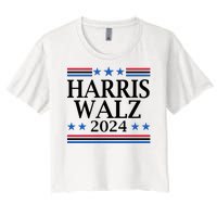 Harris Walz 2024 Usa Election Political Women's Crop Top Tee