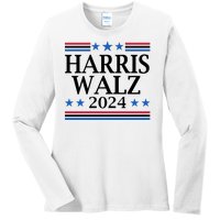 Harris Walz 2024 Usa Election Political Ladies Long Sleeve Shirt