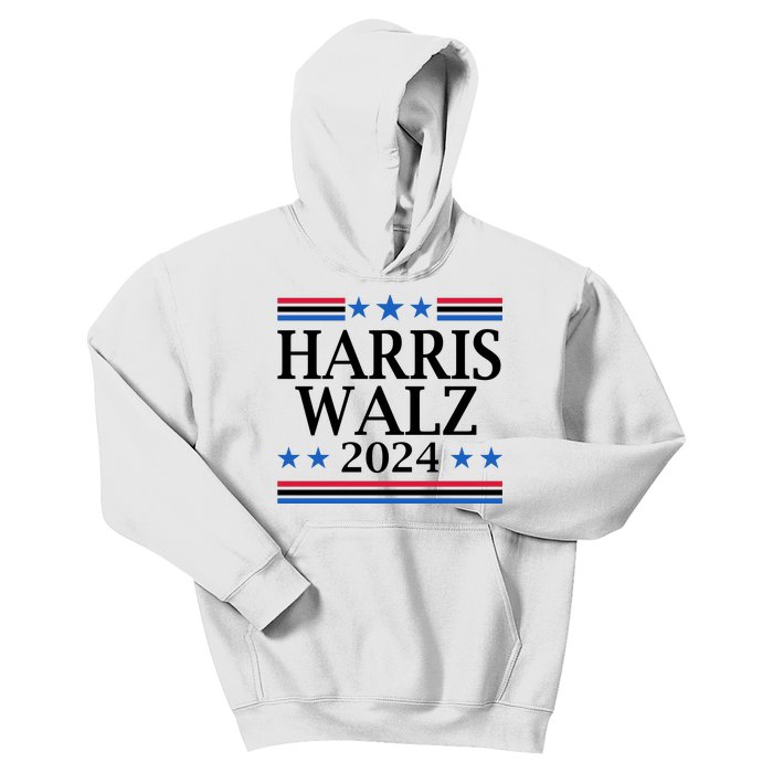 Harris Walz 2024 Usa Election Political Kids Hoodie