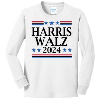 Harris Walz 2024 Usa Election Political Kids Long Sleeve Shirt