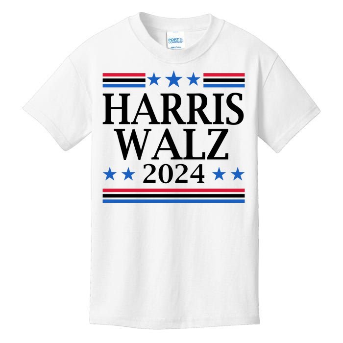 Harris Walz 2024 Usa Election Political Kids T-Shirt