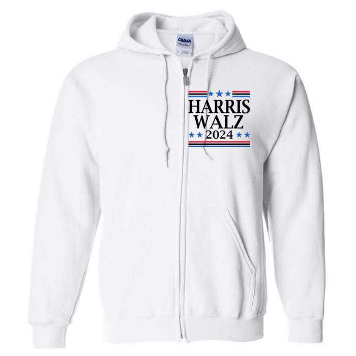 Harris Walz 2024 Usa Election Political Full Zip Hoodie