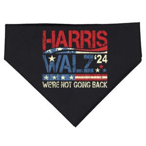 Harris Walz 2024 We Are Not Going Back USA-Made Doggie Bandana