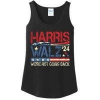 Harris Walz 2024 We Are Not Going Back Ladies Essential Tank