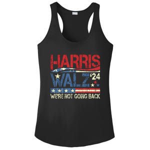 Harris Walz 2024 We Are Not Going Back Ladies PosiCharge Competitor Racerback Tank