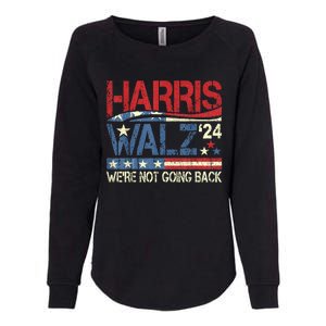 Harris Walz 2024 We Are Not Going Back Womens California Wash Sweatshirt