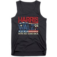 Harris Walz 2024 We Are Not Going Back Tank Top