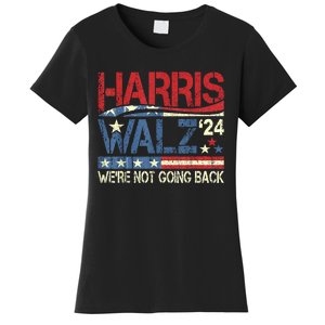 Harris Walz 2024 We Are Not Going Back Women's T-Shirt