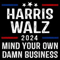 Harris Walz 2024 Mind Your Own Damn Business Impact Tech Backpack