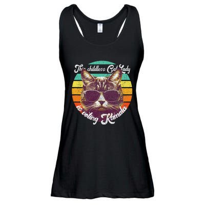 Harris Waltz 2024 Support Cat Lady (Vintage) Ladies Essential Flowy Tank