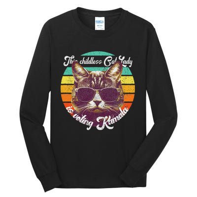 Harris Waltz 2024 Support Cat Lady (Vintage) Tall Long Sleeve T-Shirt