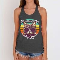 Harris Waltz 2024 Support Cat Lady (Vintage) Women's Knotted Racerback Tank