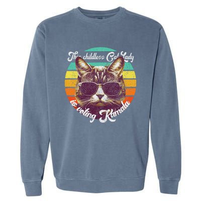 Harris Waltz 2024 Support Cat Lady (Vintage) Garment-Dyed Sweatshirt