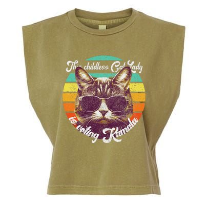 Harris Waltz 2024 Support Cat Lady (Vintage) Garment-Dyed Women's Muscle Tee