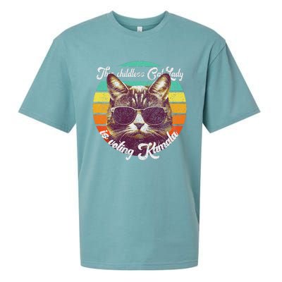 Harris Waltz 2024 Support Cat Lady (Vintage) Sueded Cloud Jersey T-Shirt