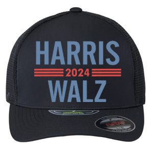 Harris Waltz 2024 Retro Button Election Flexfit Unipanel Trucker Cap