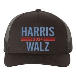 Harris Waltz 2024 Retro Button Election Yupoong Adult 5-Panel Trucker Hat