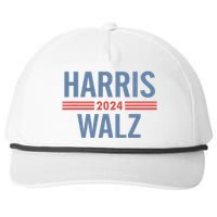 Harris Waltz 2024 Retro Button Election Snapback Five-Panel Rope Hat