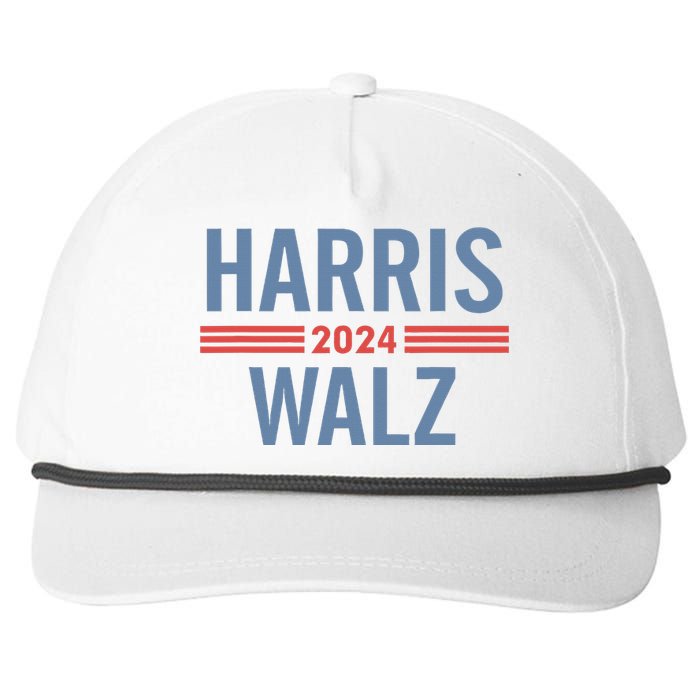 Harris Waltz 2024 Retro Button Election Snapback Five-Panel Rope Hat